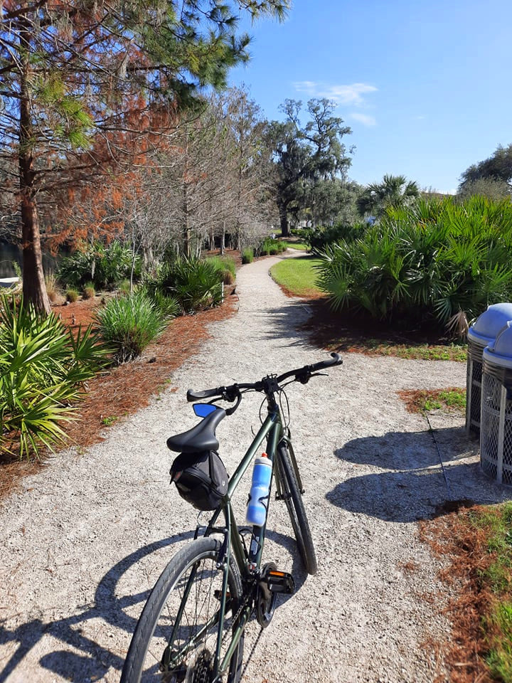 West Orange Trail with bike